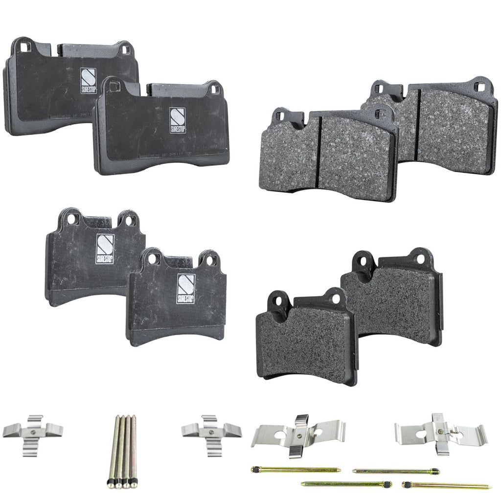 Brake Pad Set for Volkswagen Touareg (2006–2010) Front Rear 2 Piston
