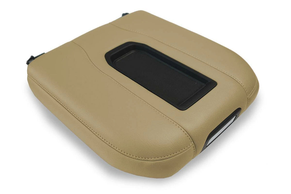 Leather Console Lid Bucket Cover for Chevrolet Silverado (2019–2020) Beige