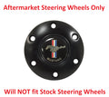 Steering Wheel Horn Button 70mm Black 6 Hole for Ford Mustang (2005–2023)