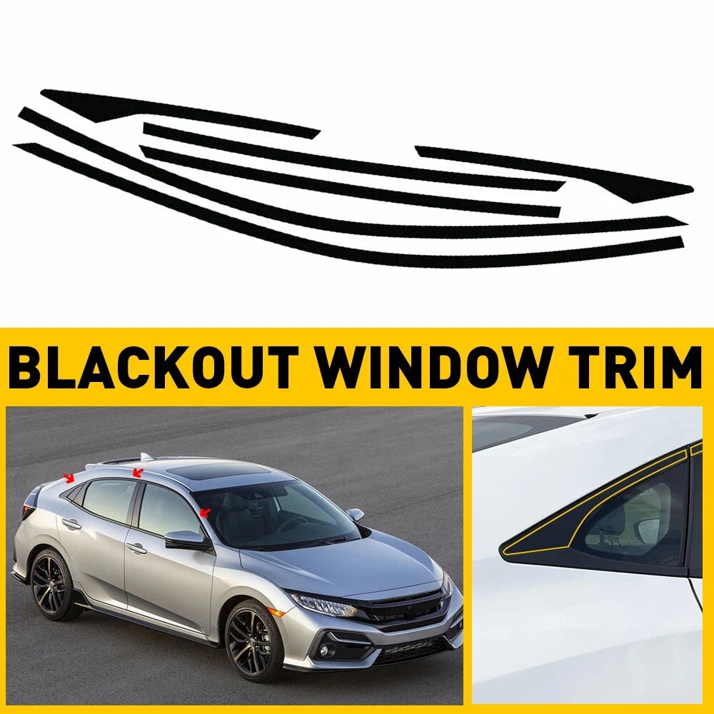 Chrome Delete Blackout Overlay for Honda Civic Sedan (2016–2021)
