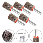 Pack of 5 Professional 15mm Flap Wheels for Deburring and Finishing 80 Grit