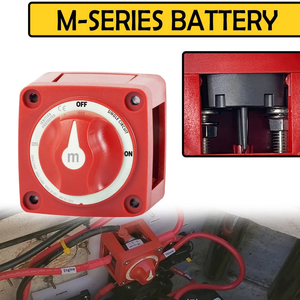 6006 M-Series Mini Battery Switch Selector for Marine Boat