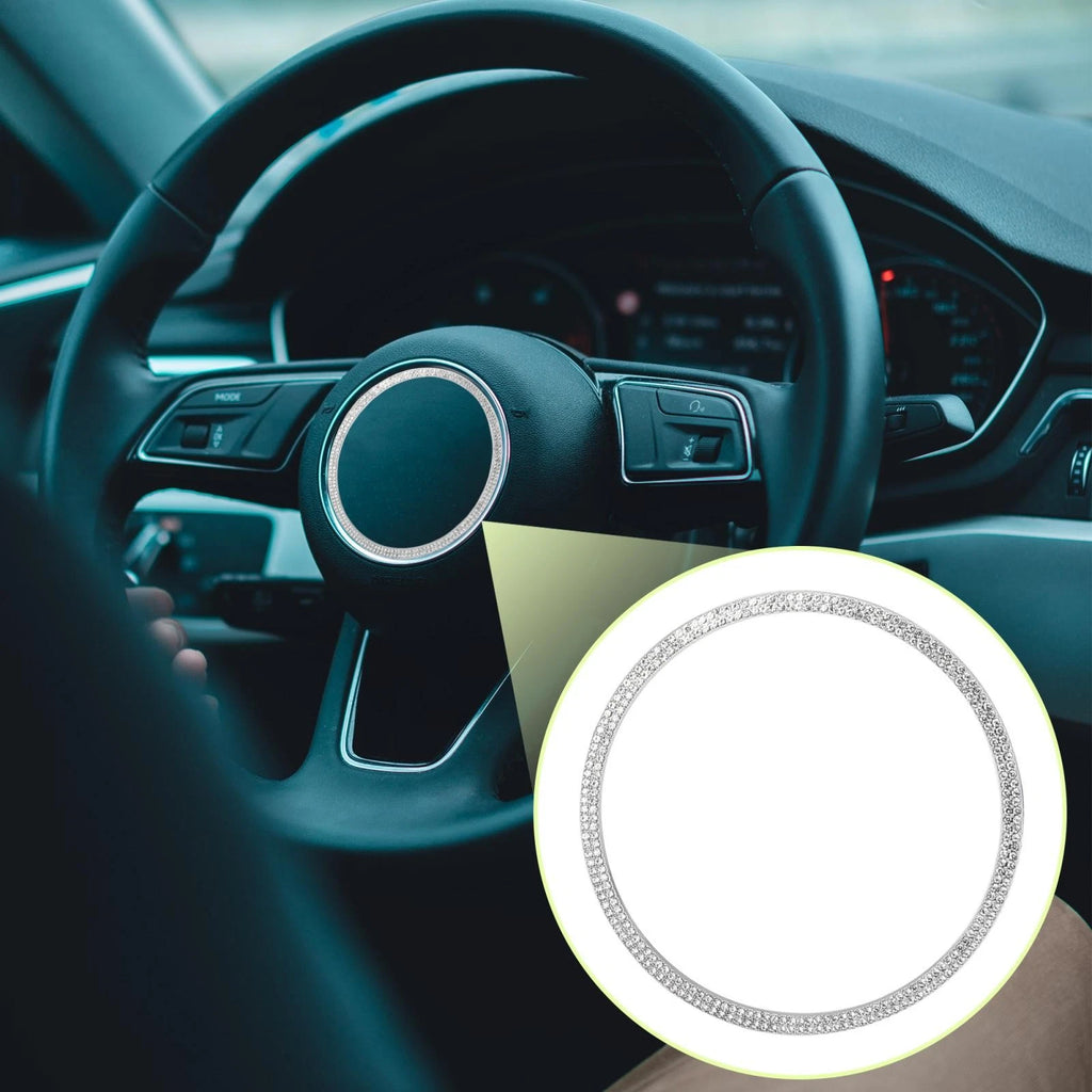 Steering Wheel Trim Ring for Audi A6 S3 RS5 A5 (Silver Tone)