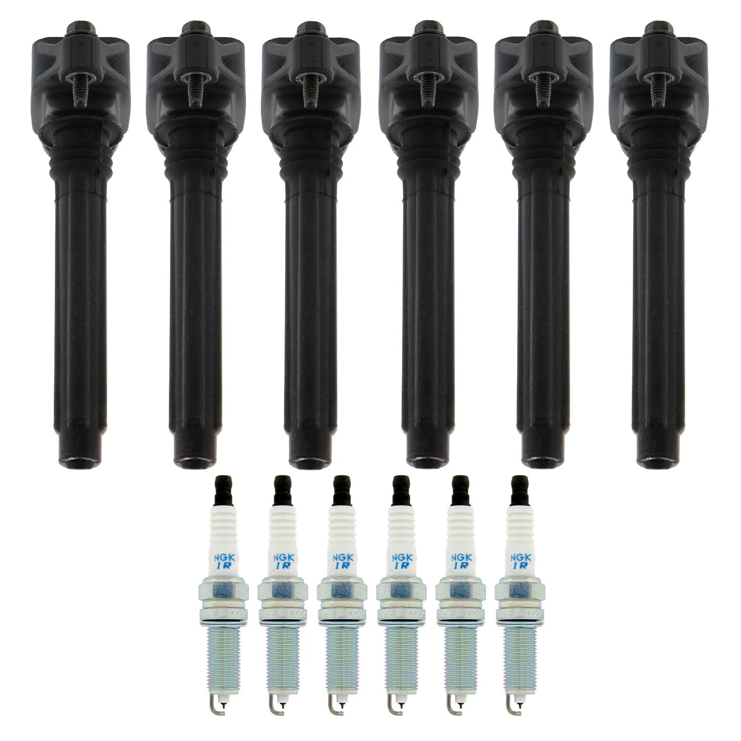 Set of 6 Ignition Coils & NGK Laser Iridium Spark Plugs for 200 Avenger 1500 V6