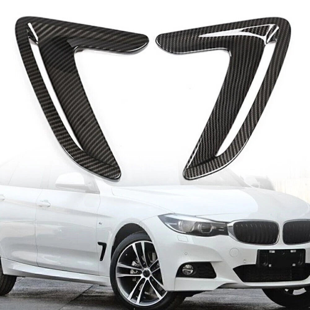 2X Side Body Marker Fender Air Wing Vent Trim for BMW 3 Series GT (2013–2017)