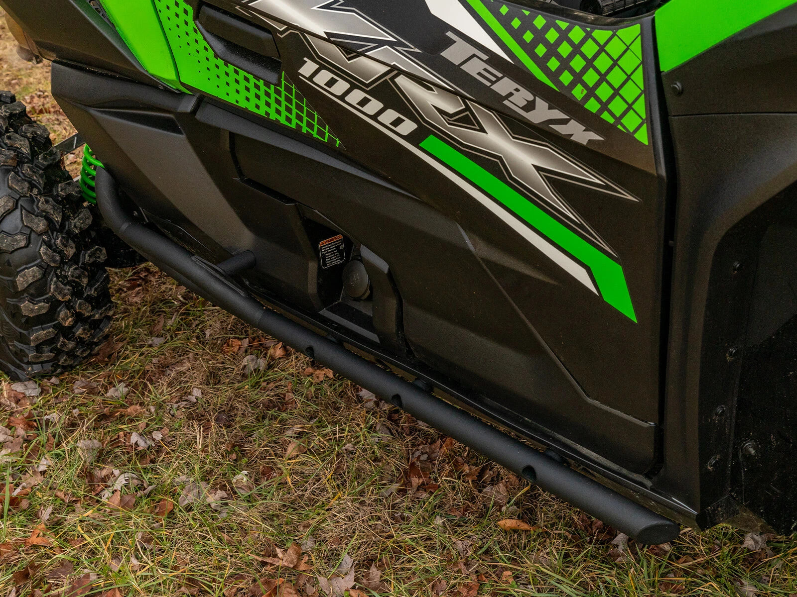 SuperATV Heavy Duty Rock Slider Nerf Bars for Kawasaki Teryx KRX 1000 (2020–2023)