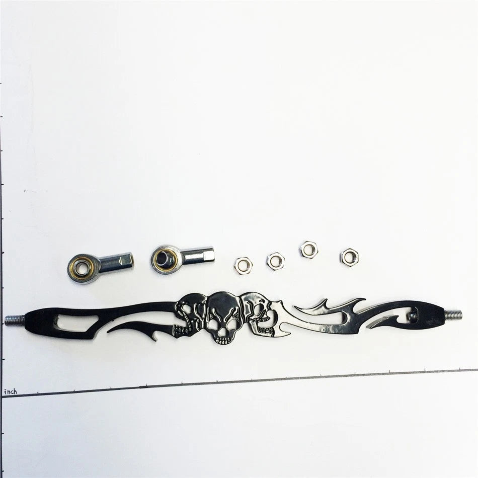 Black Skull Shift Linkage for Harley Softail Dyna Wide Glide (FXDWG, FLHR, FLHT, FLT)
