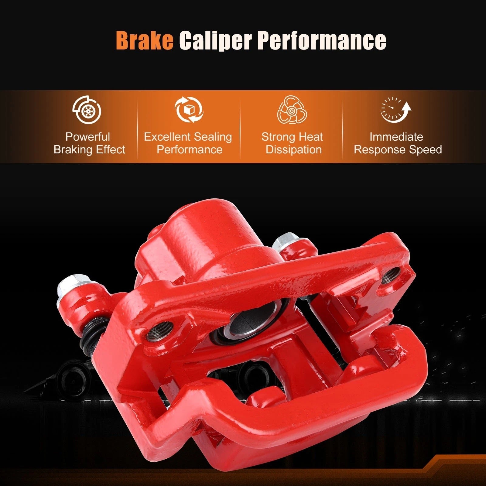 Rear Driver Side Brake Caliper with Bracket for Nissan Maxima (2003-2007)