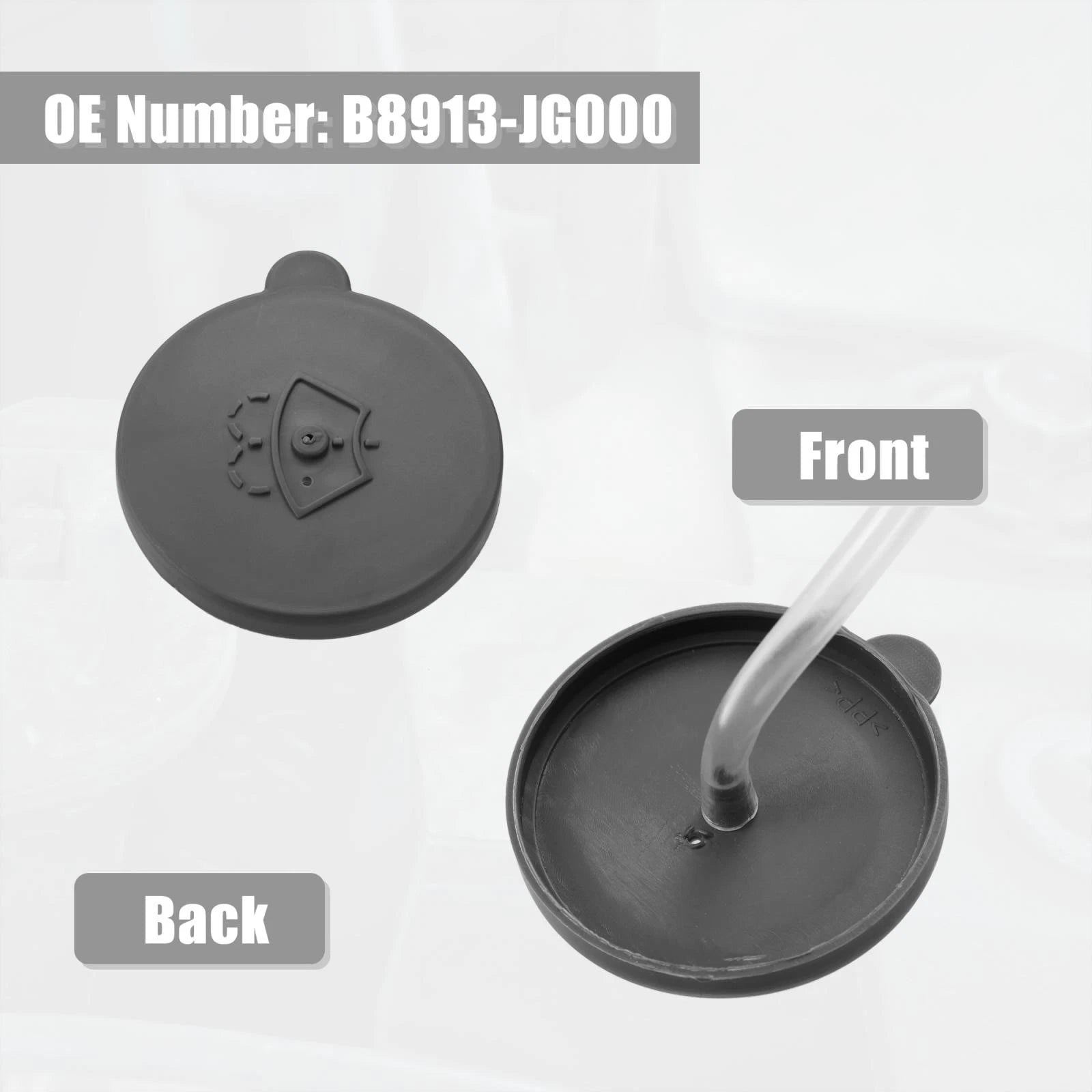2X B8913-JG000 Windshield Washer Fluid Reservoir Cap for Nissan Rogue (2008–2013)