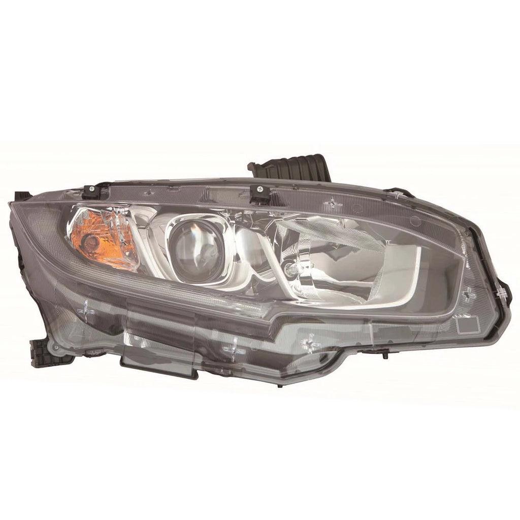 Replacement Passenger Side Halogen Headlight Assembly for compatible Make Model (2005–2015)
