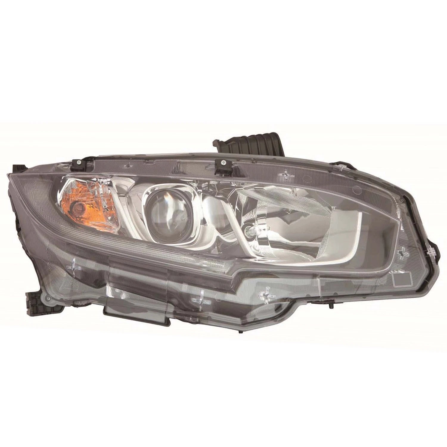 Replacement Passenger Side Halogen Headlight Assembly for compatible Make Model (2005–2015)