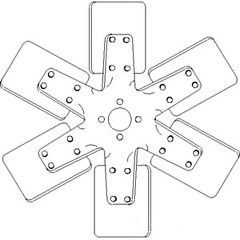 6 Blade Fan for 175 255 265 (Fits 521269M1, 521269M1-A)