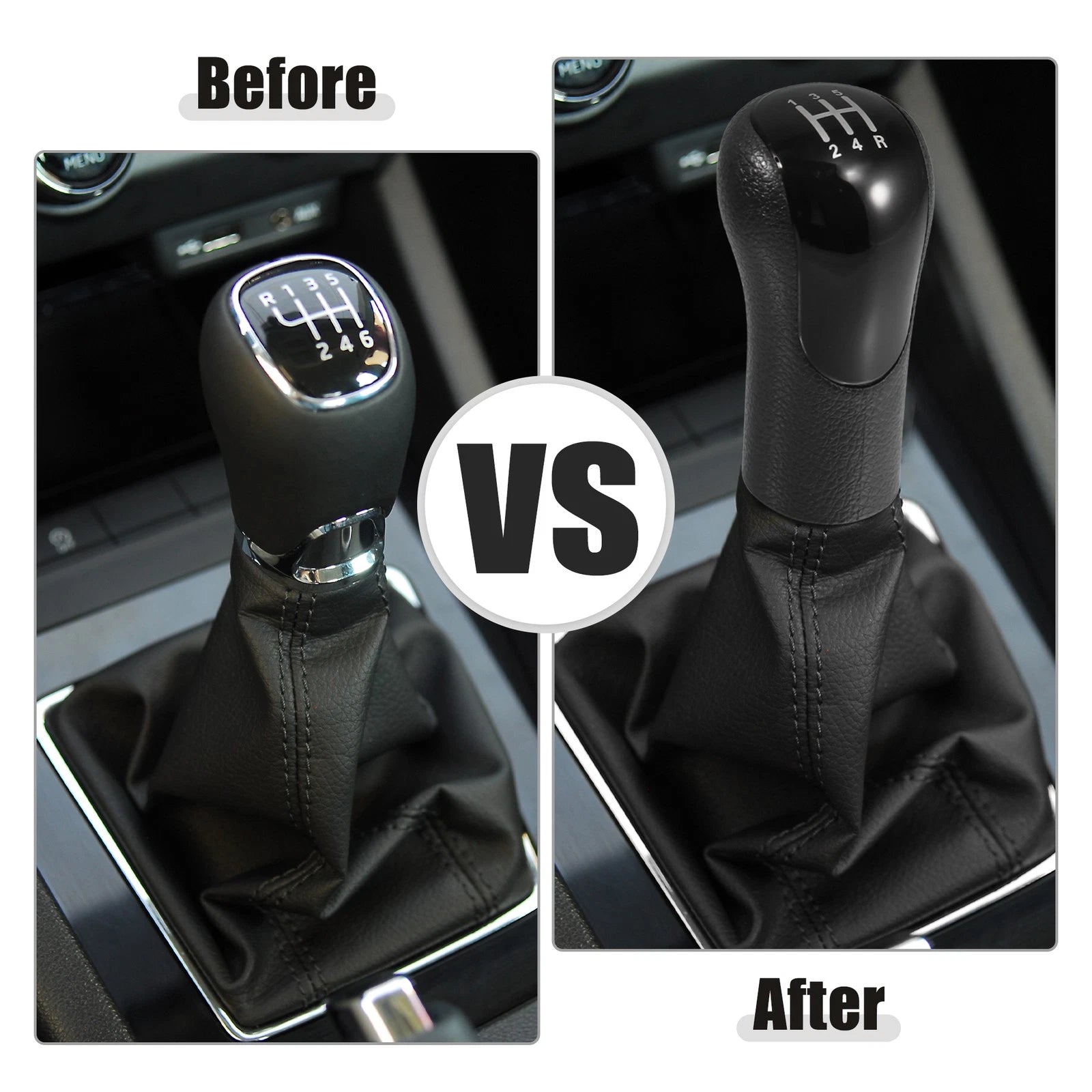 5 Speed Manual Gear Shift Knob for Ford Fiesta Fusion Transit (2000–2023)