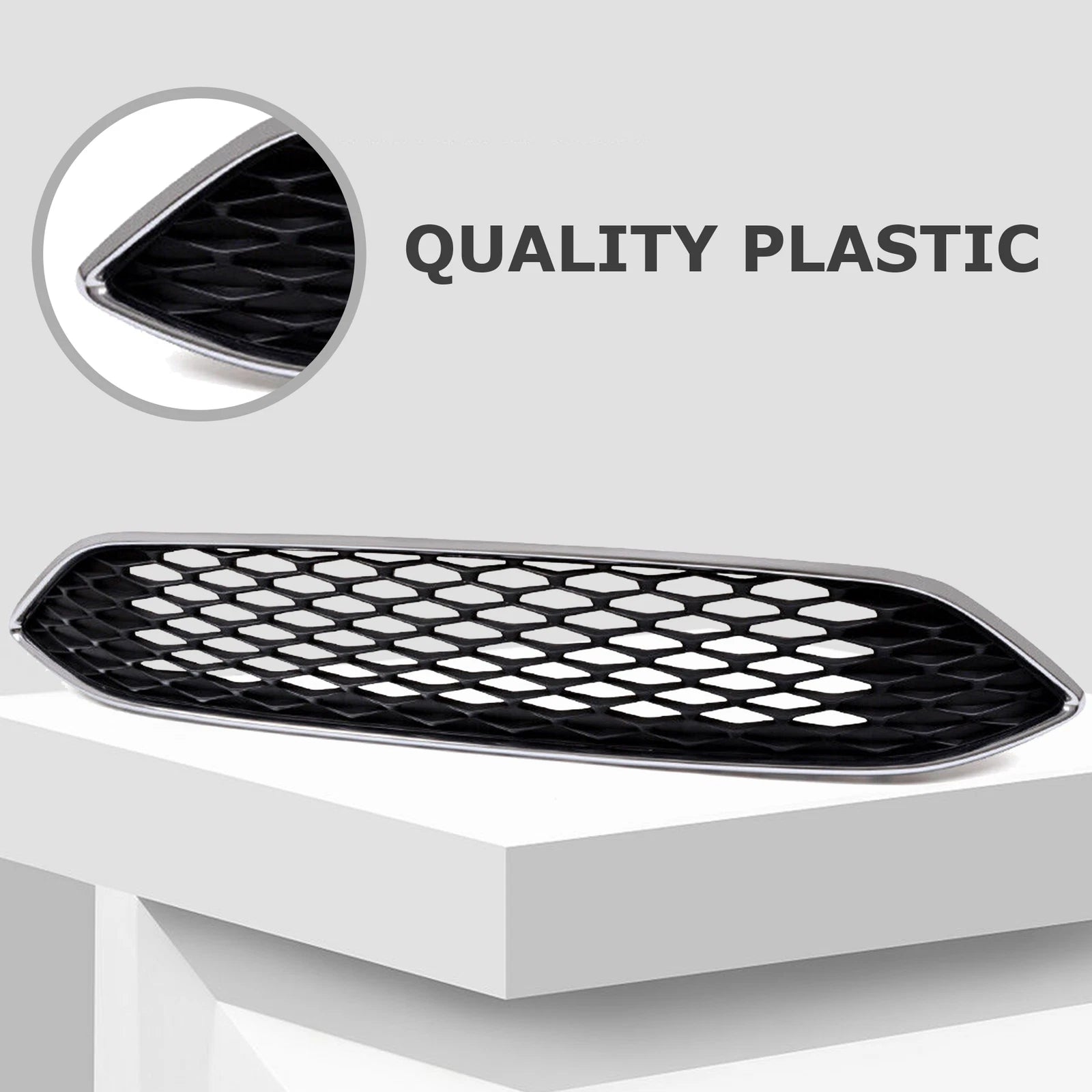 Front Upper Bumper Grille with Chrome Trim for Ford Focus (2015-2018)