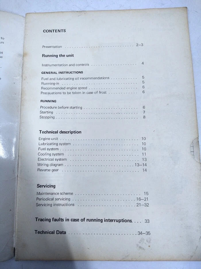 Marine Carburetor Instruction Book for Volvo Penta 2241 (1968)