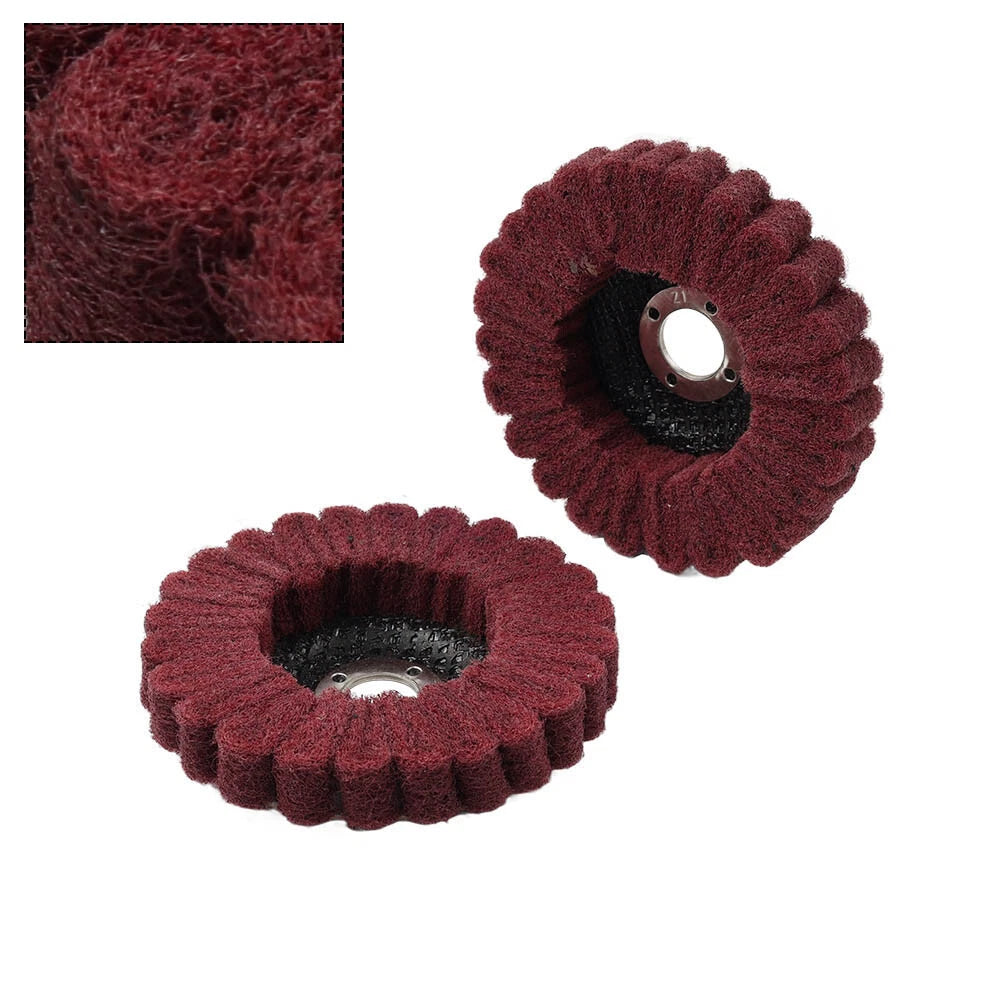 Set of 4 Nylon Fiber Flap Discs for Angle Grinder (100mm)