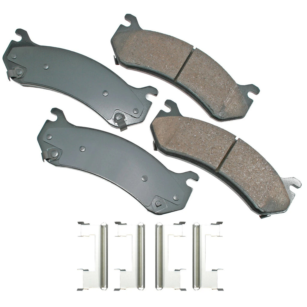 Front Brake Kit 330mm Disc Rotors & Akebono ProACT Pads for Chevrolet GMC