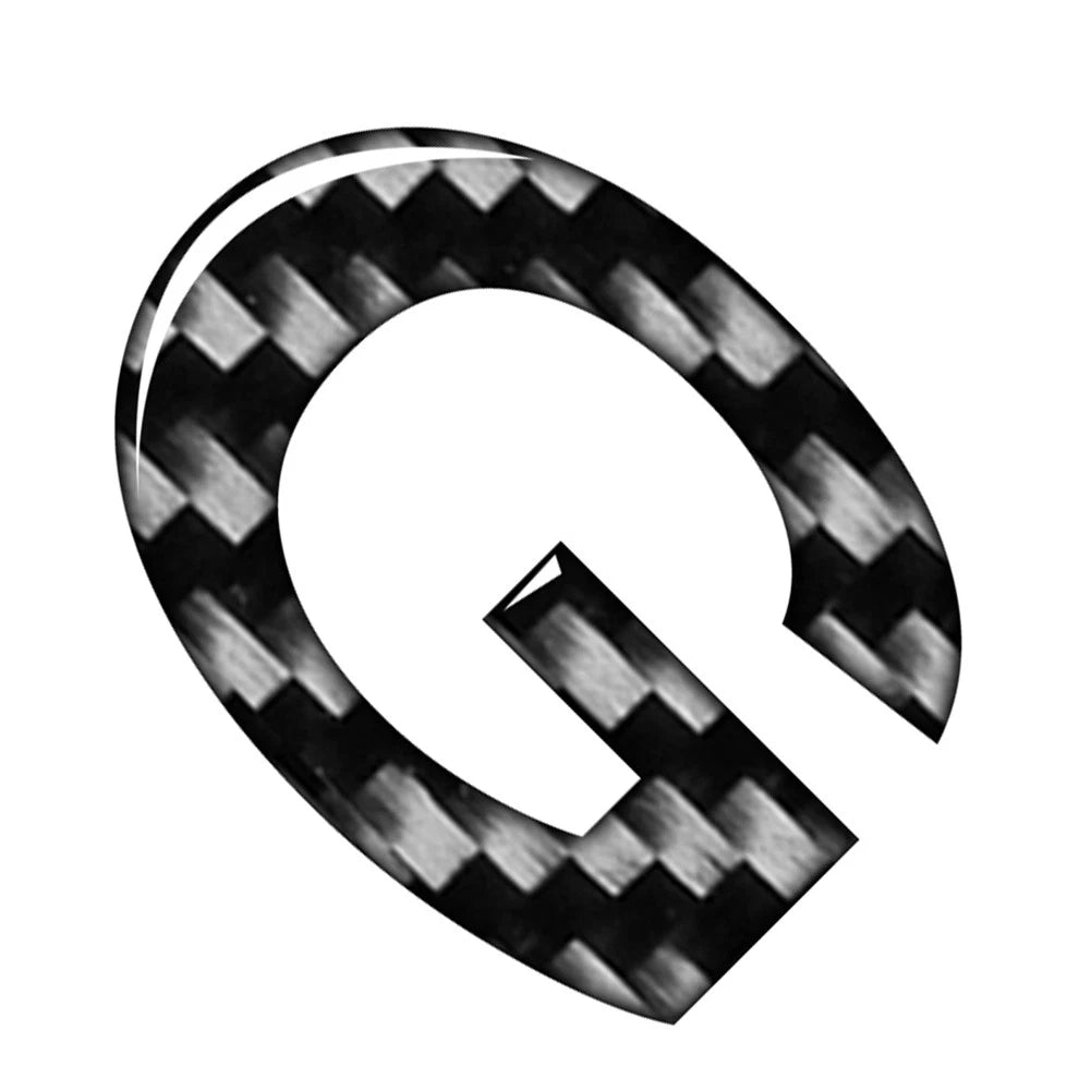 Carbon Black Door Wall Window Badge Emblem Decals for