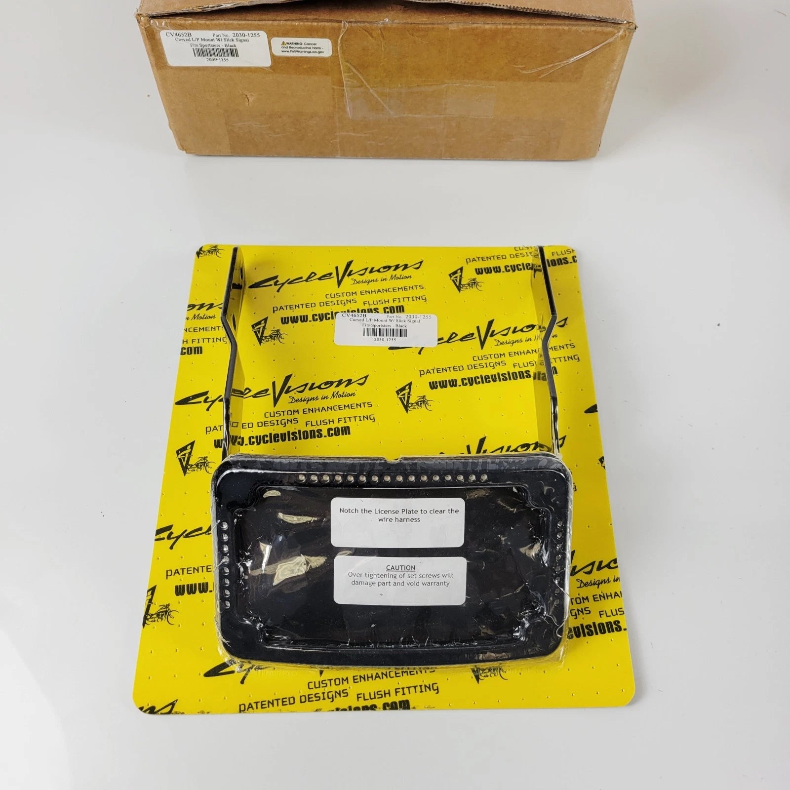 Cycle Visions Curved License Plate & Signal for Harley Sportster (2009–2019)