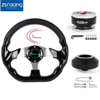 13" Steering Wheel + Quick Release + 141H Hub Adapter for Nissan 350Z 370Z G35 G37 (2003–2020)