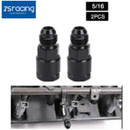 2X 6AN AN6 Fuel Adapter Fitting to 5/16 Quick Connect for EFI Female LS