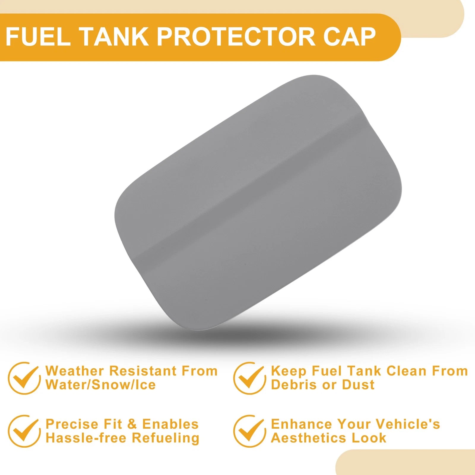 Fuel Tank Door Cap for Audi A6 C7 (2012–2018) No. 4GD809907A Primer ABS