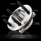 Set of 2 Wheel Bearings & Hubs for Ford Taurus X Montego Sable (2005–2009)