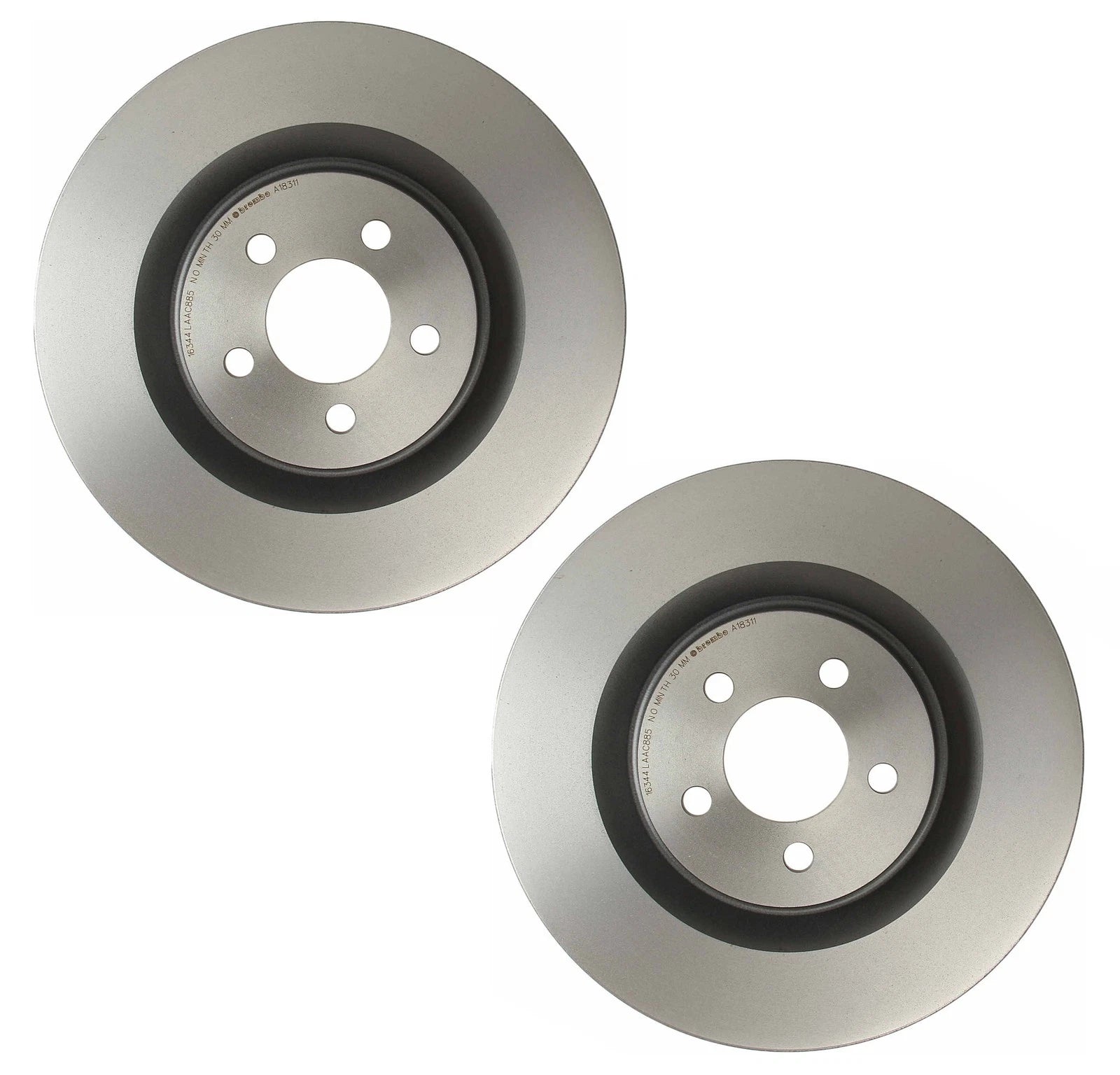 2X Brembo Front 360mm Coated Disc Brake Rotors for Dodge Chrysler 300
