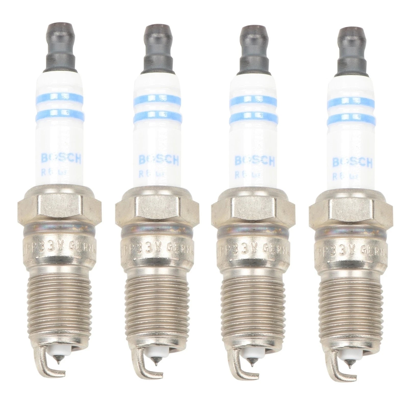 Set of 4 Bosch OE Fine Wire Double Platinum Spark Plugs for Buick Ford Mazda