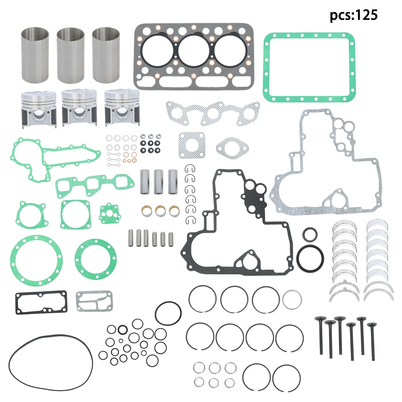 Engine Rebuild for Kubota L2500, L2500DT, L2500F, L2600, L2600F (1990–2000)