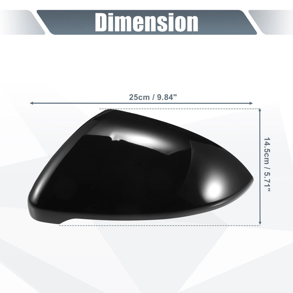 Left Mirror Cover Cap for Volkswagen Golf MK7, E-Golf (2015–2020) - Gloss Black