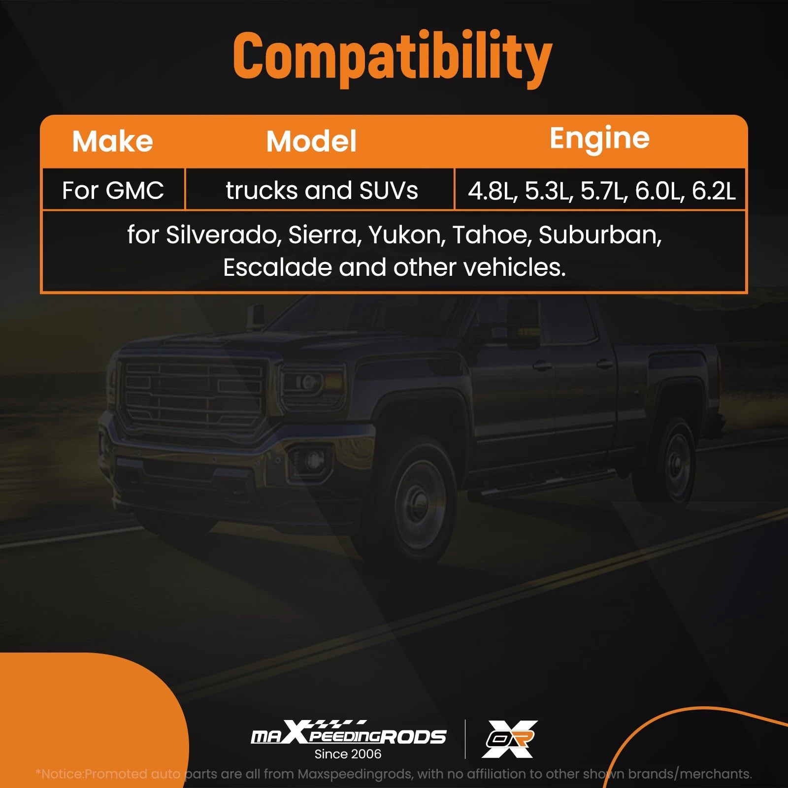 Stage 2 Cam Kit for GMC Trucks SUVs (1997-2013)