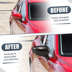 1 Pair Rearview Mirror Cover Overlay for Mazda 3 Axela (2014–2019) Carbon Fiber