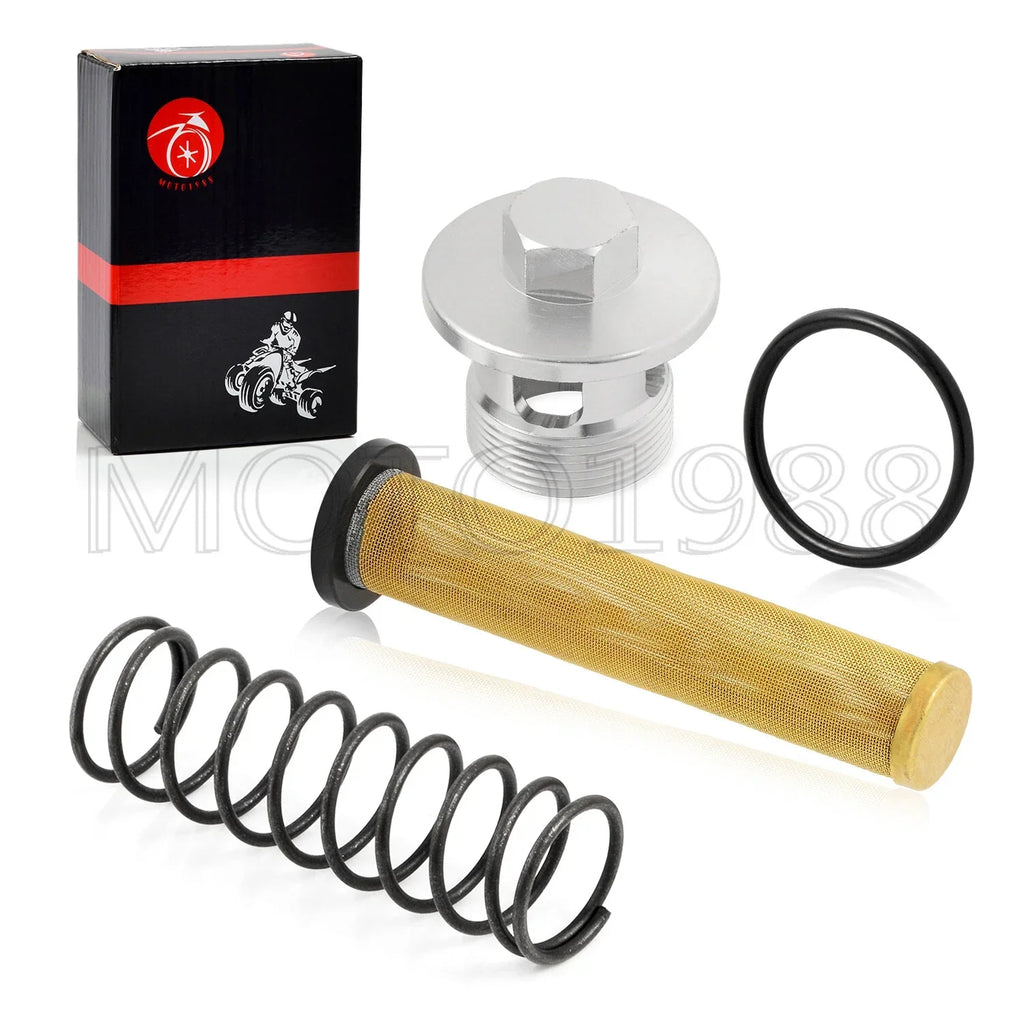 Oil Filter Screen + CAP + Spring for Kawasaki Vulcan (1985–2009)
