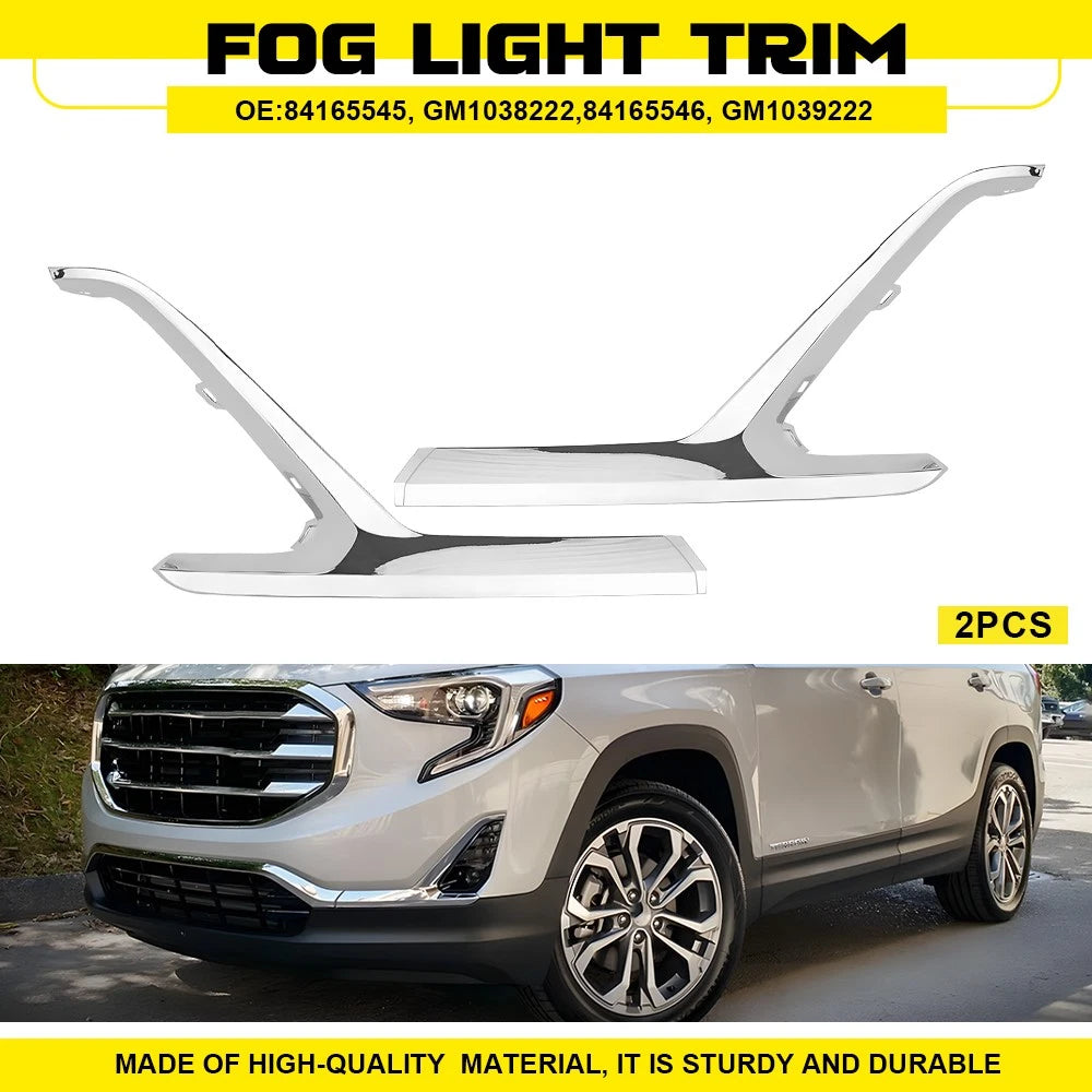 Set of 2 Fog Light Cover Bezels for GMC Terrain SLT (2018–2021)