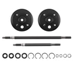 Rear Axle and Brake Hub Drum Assembly Kit for EZGO Gas (1982–1993)