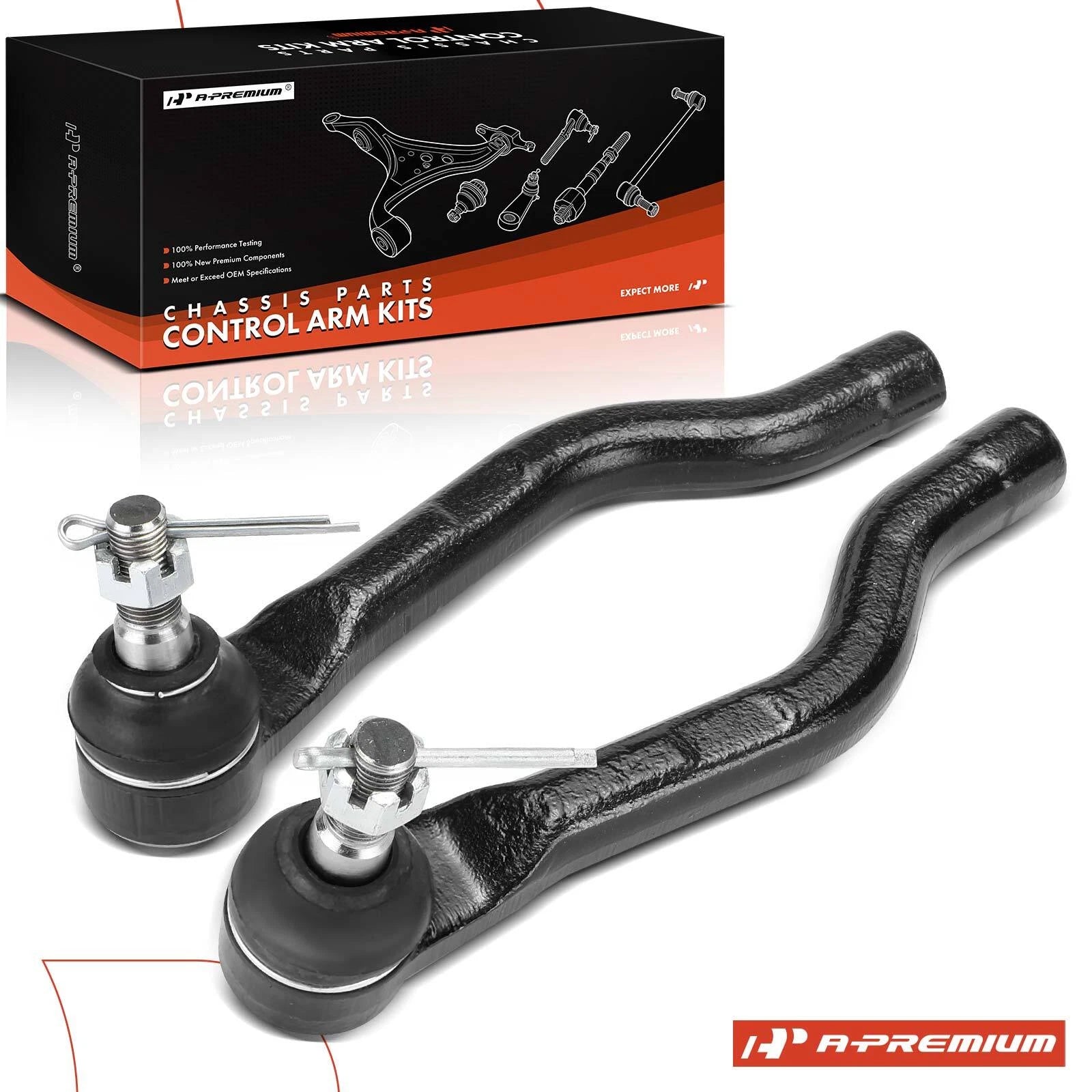 2X Front Outer Tie Rod End for Honda Accord (2013–2017) Acura TLX (2015–2020)