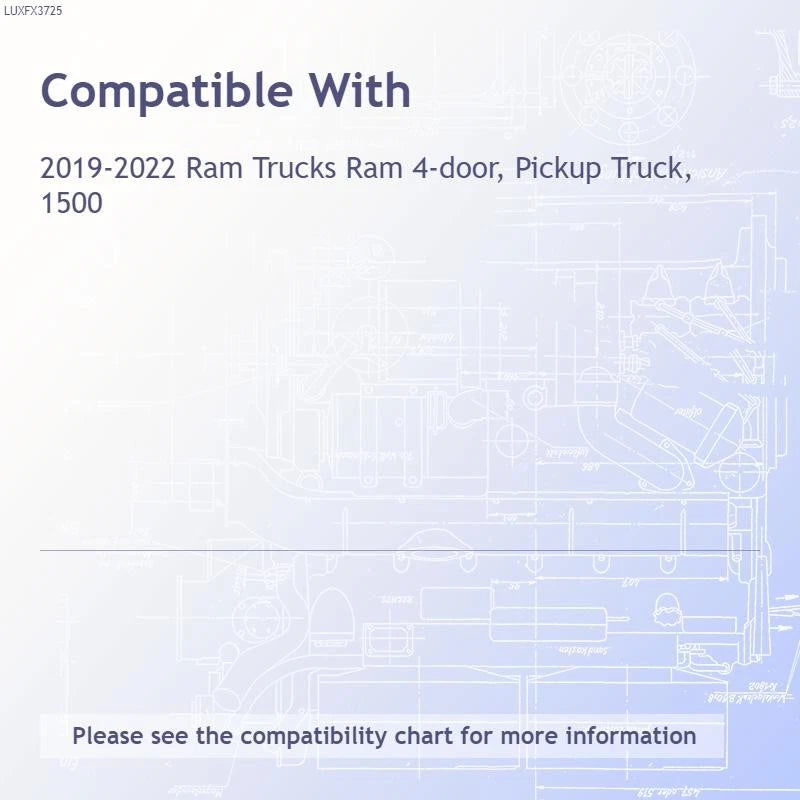 Tailgate Accent Trim Luxury FX Replacement for Ram 1500 (2019–2022)