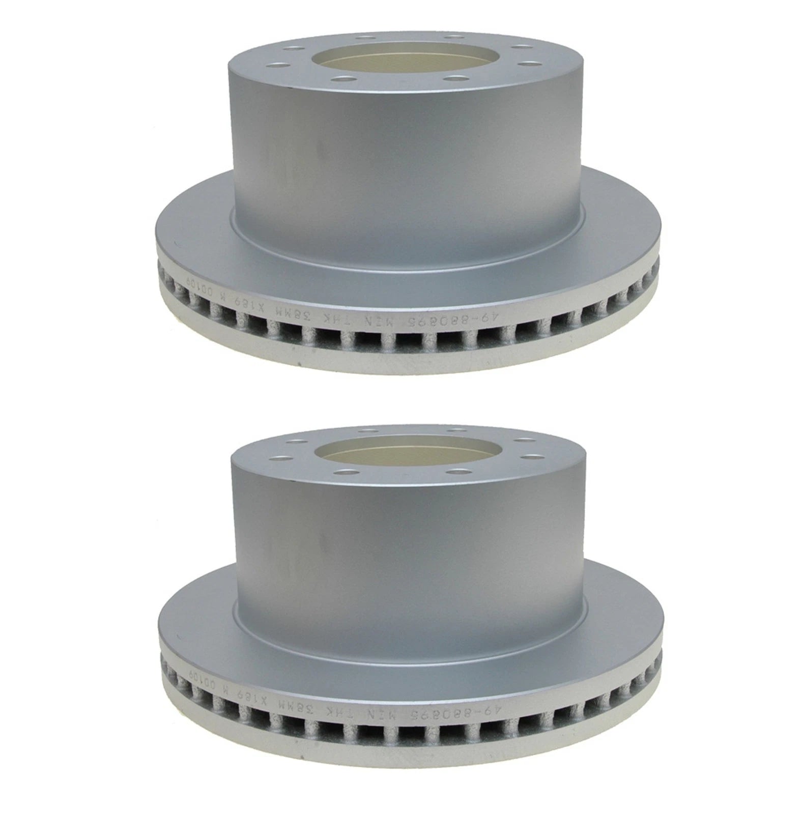 Set of 2 Rear Vented Disc Brake Rotors for GMC Sierra 3500 HD (2011–2019)