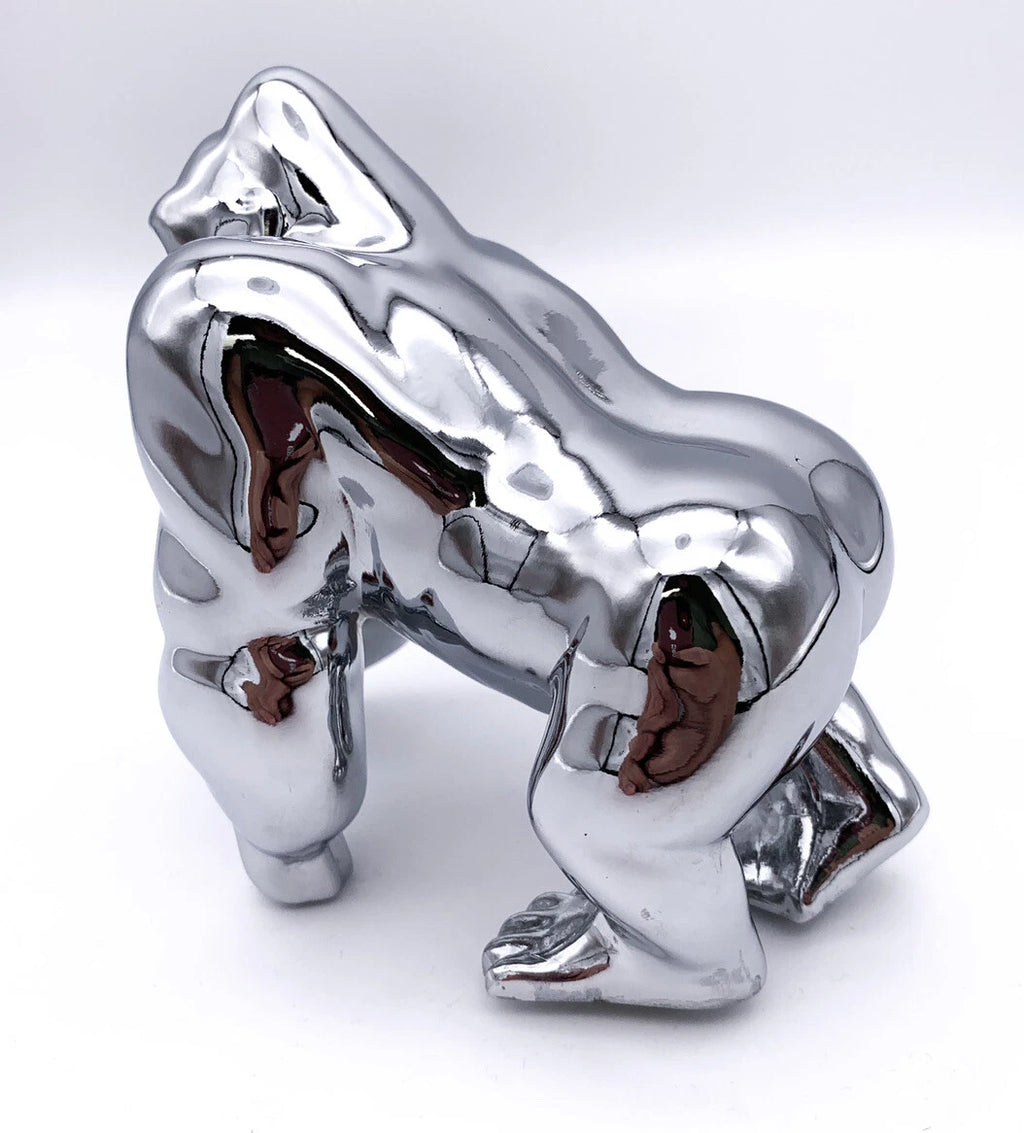 Universal Chrome Die Cast Gorilla King Hood Ornament for Universal Fit (Fit)