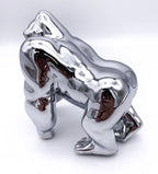 Universal Chrome Die Cast Gorilla King Hood Ornament for Universal Fit (Fit)