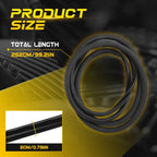 Set of 2 Front Door Weatherstrip Rubber Seals for Ford Focus (2012–2018)