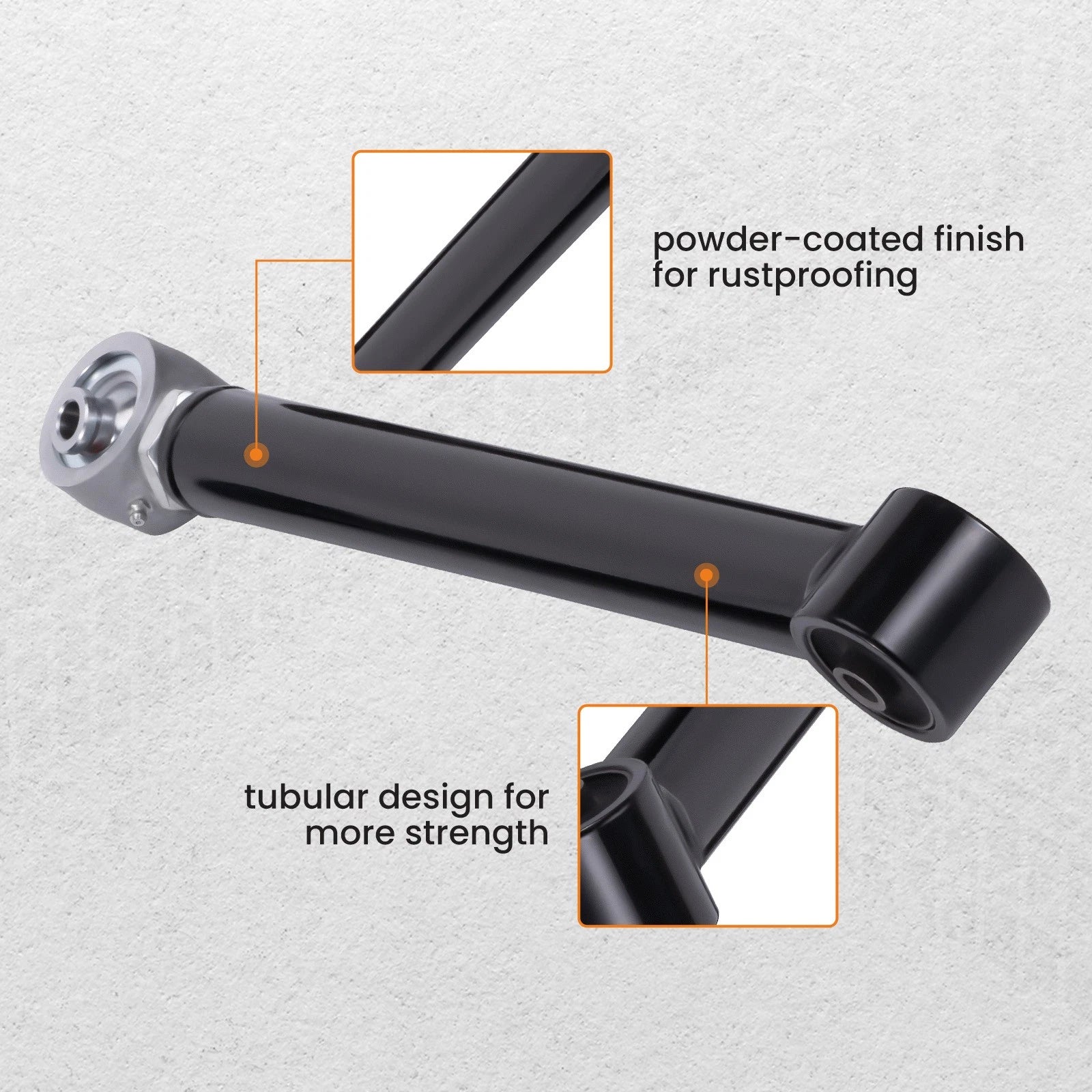 Adjustable 0-6" Lift Control Arms Set for Jeep Wrangler JK (2007–2018)