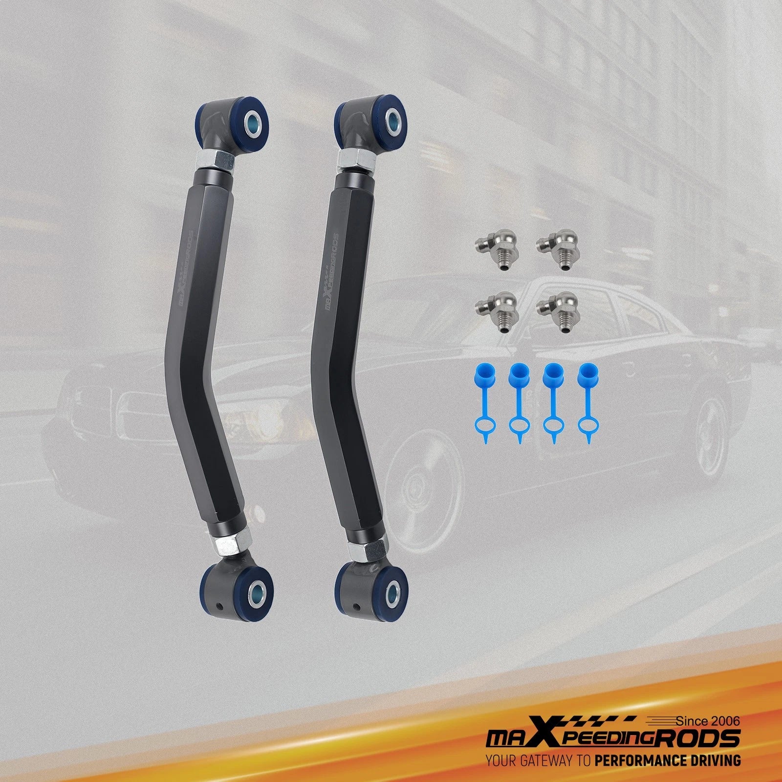 2X Rear Upper Adjustable Camber Kit Control Arm for Dodge Charger (2006–2023)