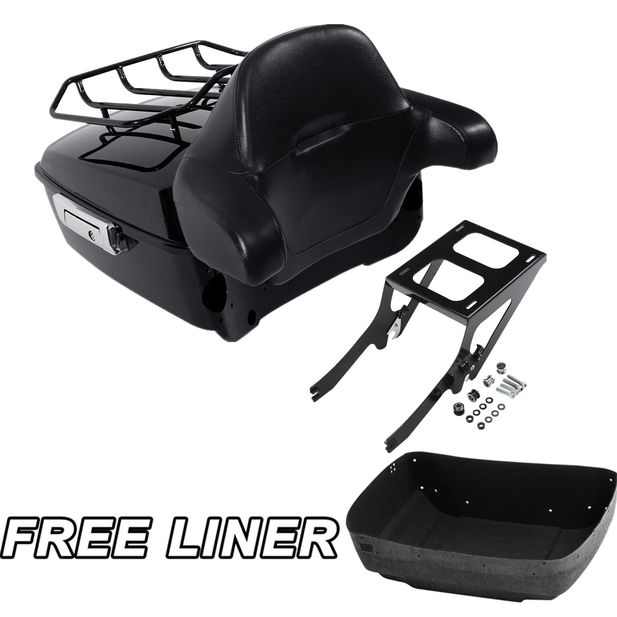 Trunk Mount Rack & Pad for Harley Heritage Classic FLHC (2018–2023) Black