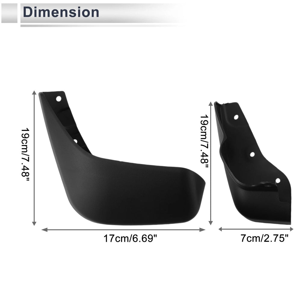 Set of 4 Mud Flaps Splash Guards for Suzuki S-PRESSO (2019–2023)