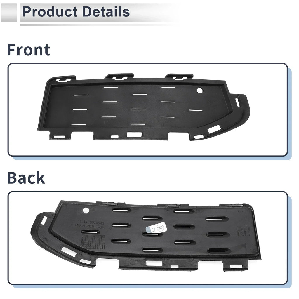 1 x Front Right Fog Light Grill for BMW 5 Series (2018-2020)