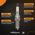 Iridium Platinum Spark Plugs for Maserati Ghibli Levante Quattroporte (2014–2020)