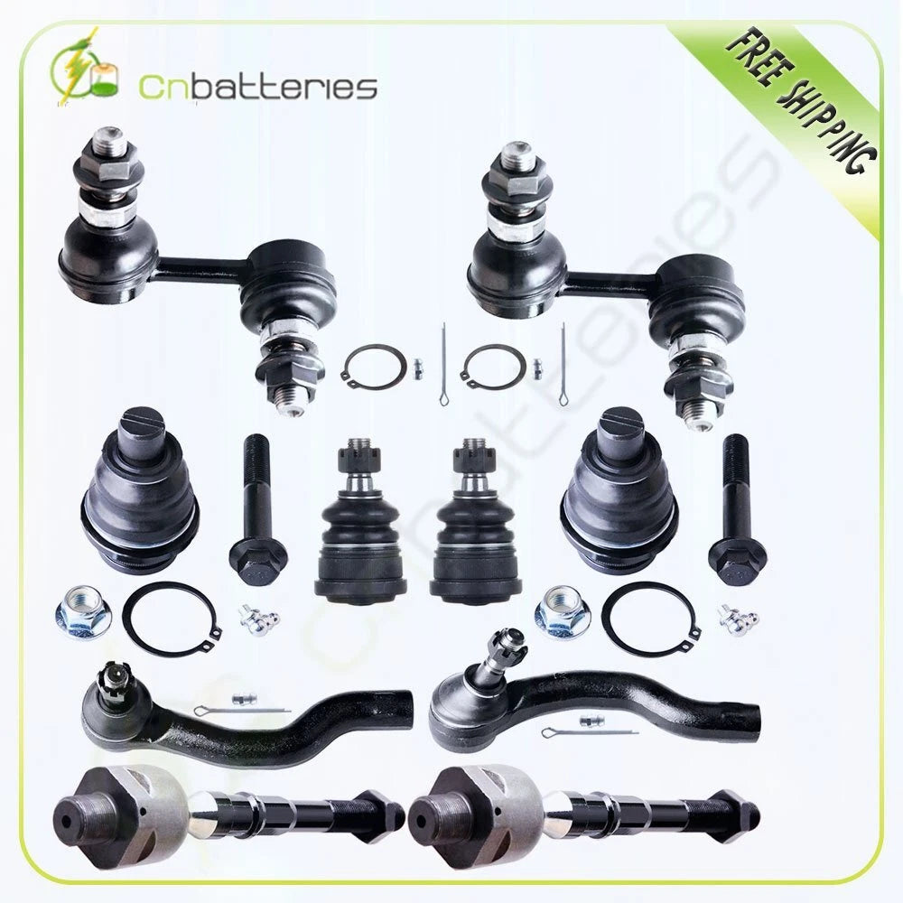 10pcs Suspension Tie Rod Ball Joint Sway Bar Kit for Nissan Pathfinder (2005–2012)