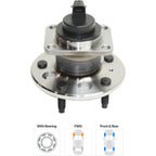 Wheel Hubs for Pontiac Grand Am (1999–2005) with Bearing & Sensor FWD